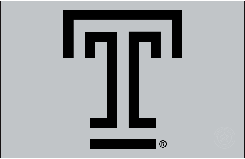 Temple Owls 2020-Pres Primary Dark Logo diy DTF decal sticker